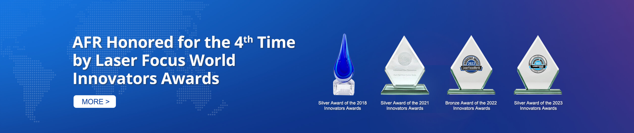 Laser Focus World Innovators Award: AFR Honored for the 4th Time