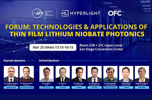 AFR and HyperLight Co-Host Thin Film Lithium Niobate Forum at OFC
